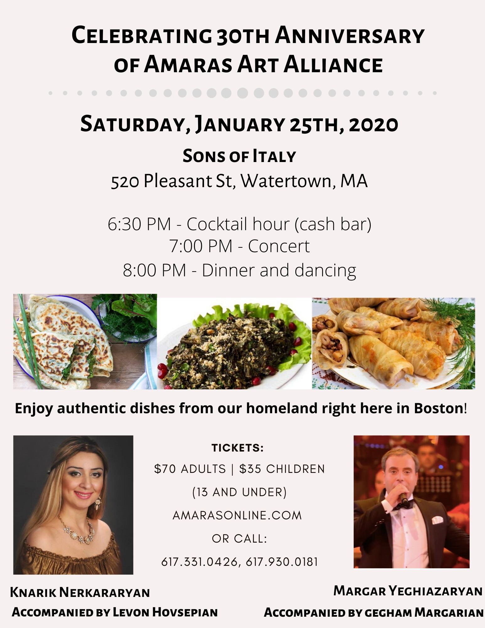 30th Anniversary Celebration – January 25