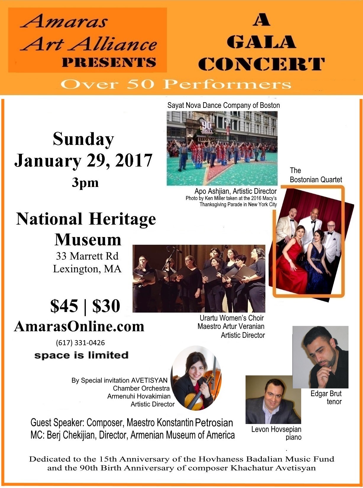 Amaras Gala Concert- Jan 29