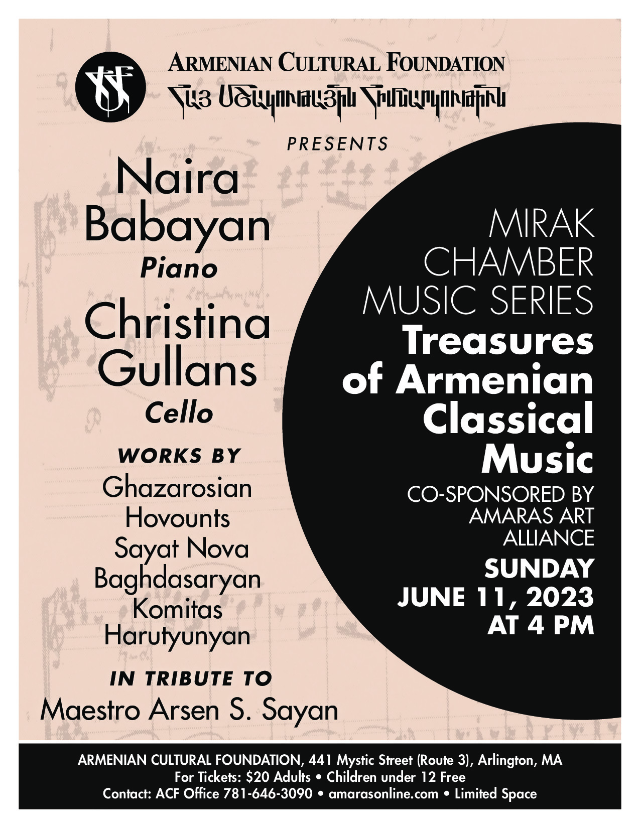 Naira-Babayan, piano | Christina Gulland, cello – June 11
