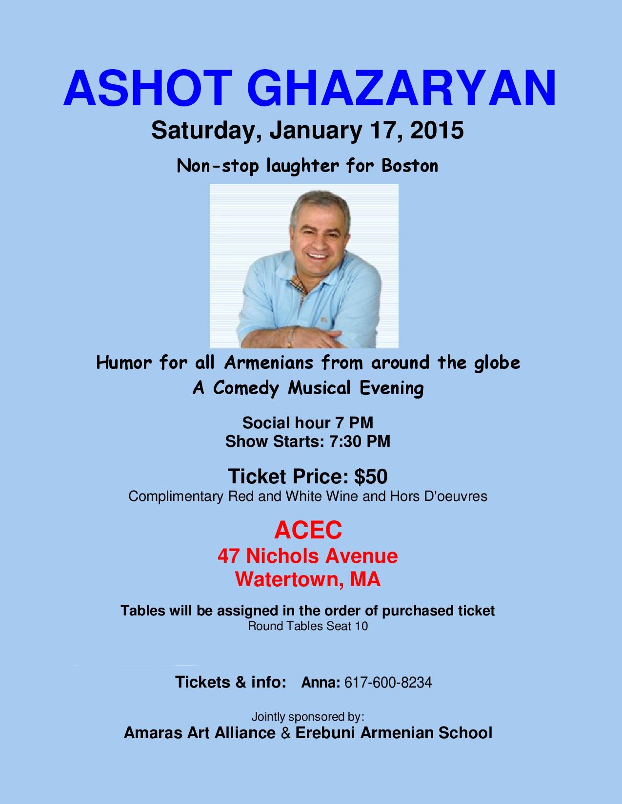 Comedy Musical/Ashot Ghazaryan – January 17
