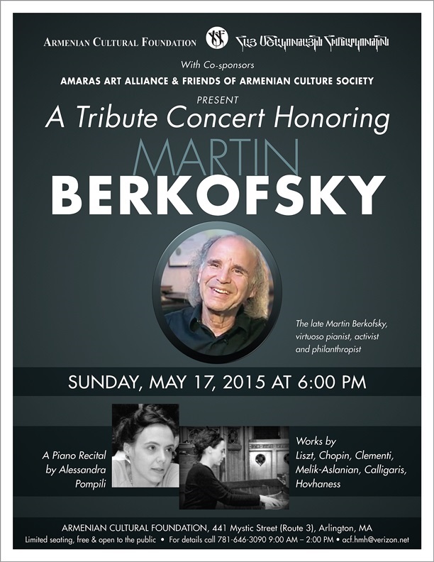 A Tribute Concert Honoring Martin Berkofsky – May 17